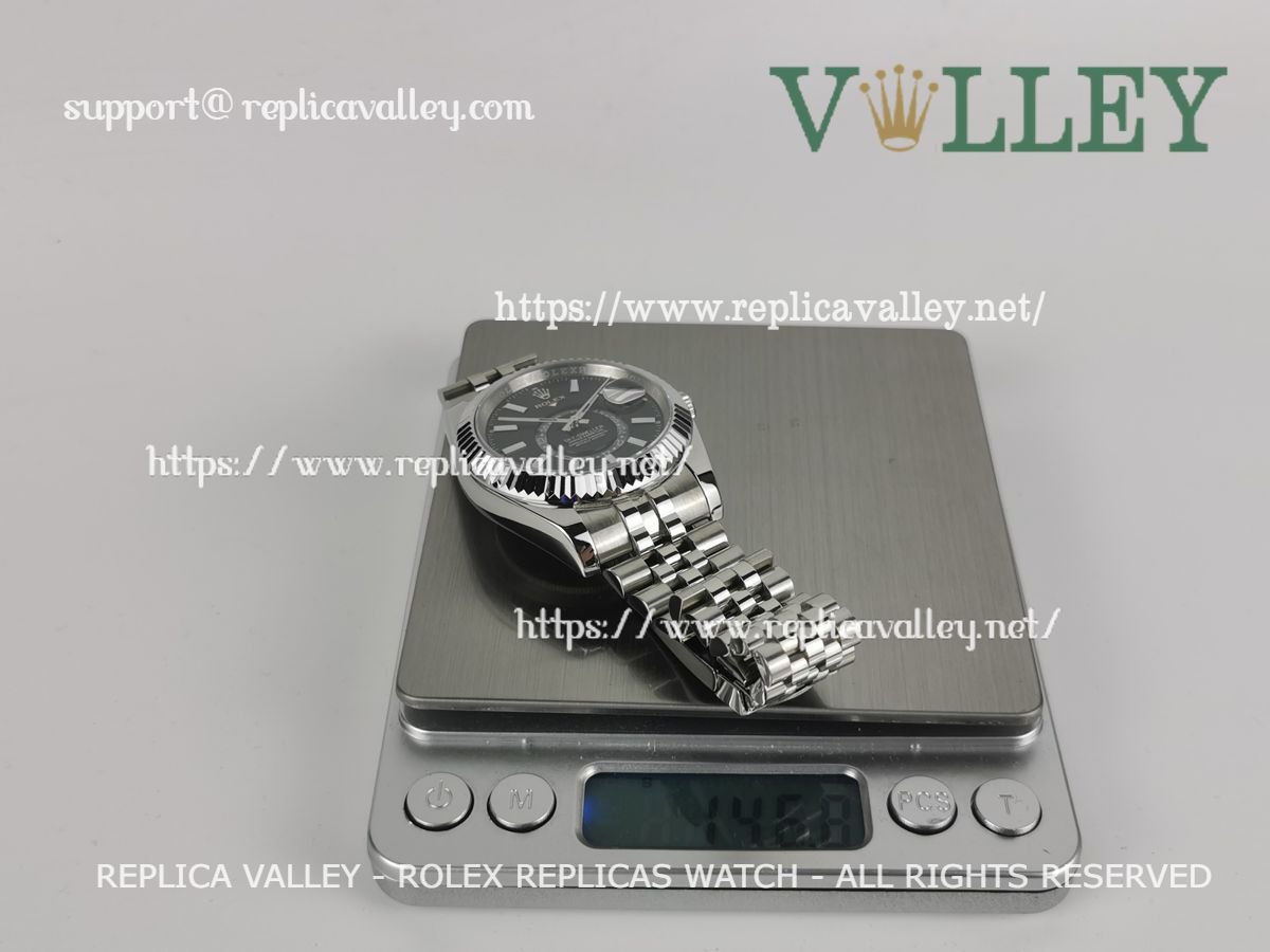 SKD012 Rolex Sky-Dweller 326934 Jubilee Bracelet Black Dial