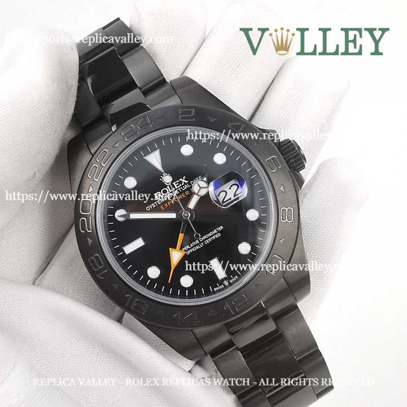 E431 Rolex Explorer II 216570 PVD Black Dial