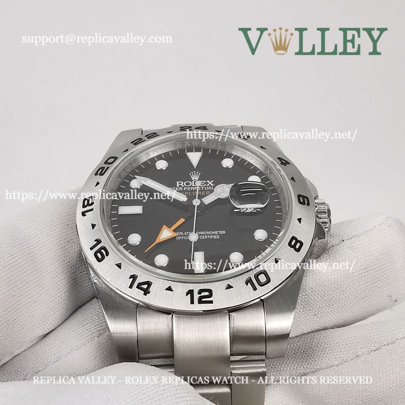 E401 Rolex Explorer II 216570 Stainless Steel Black Dial