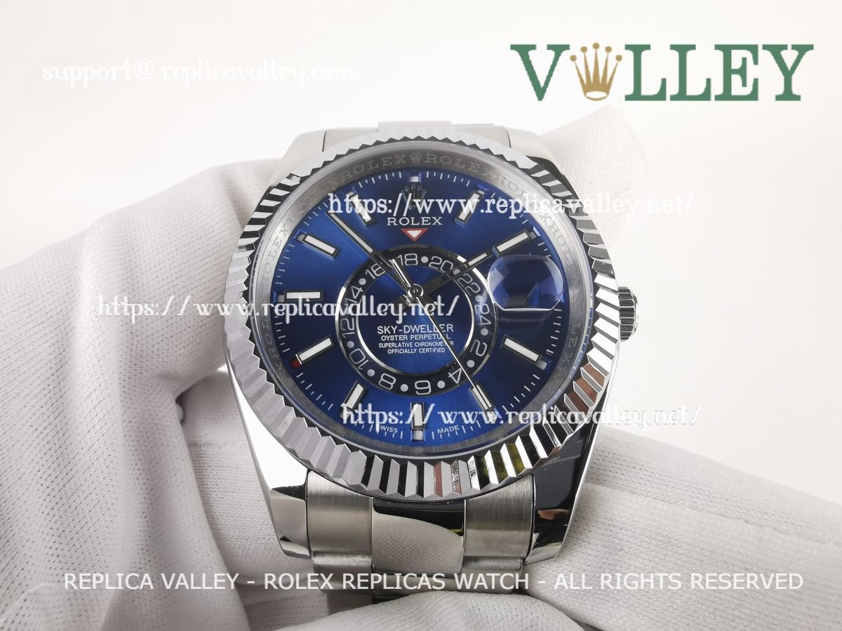 SKD001 Rolex Sky-Dweller 326934 Oyster Bracelet Blue Dial
