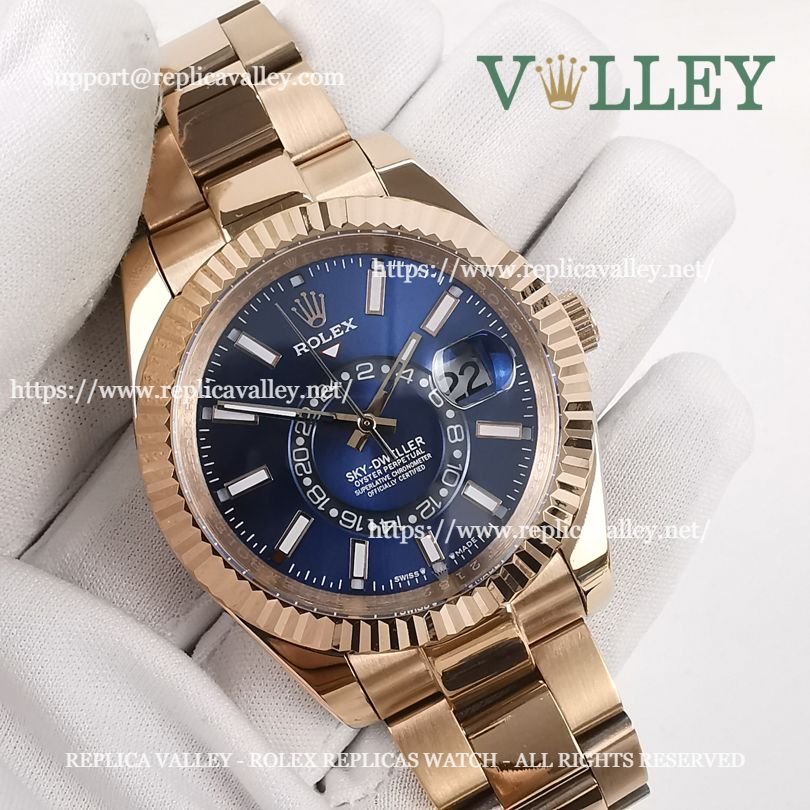 SKD204 Rolex Sky-Dweller 336935 Oyster Bracelet Blue Dial