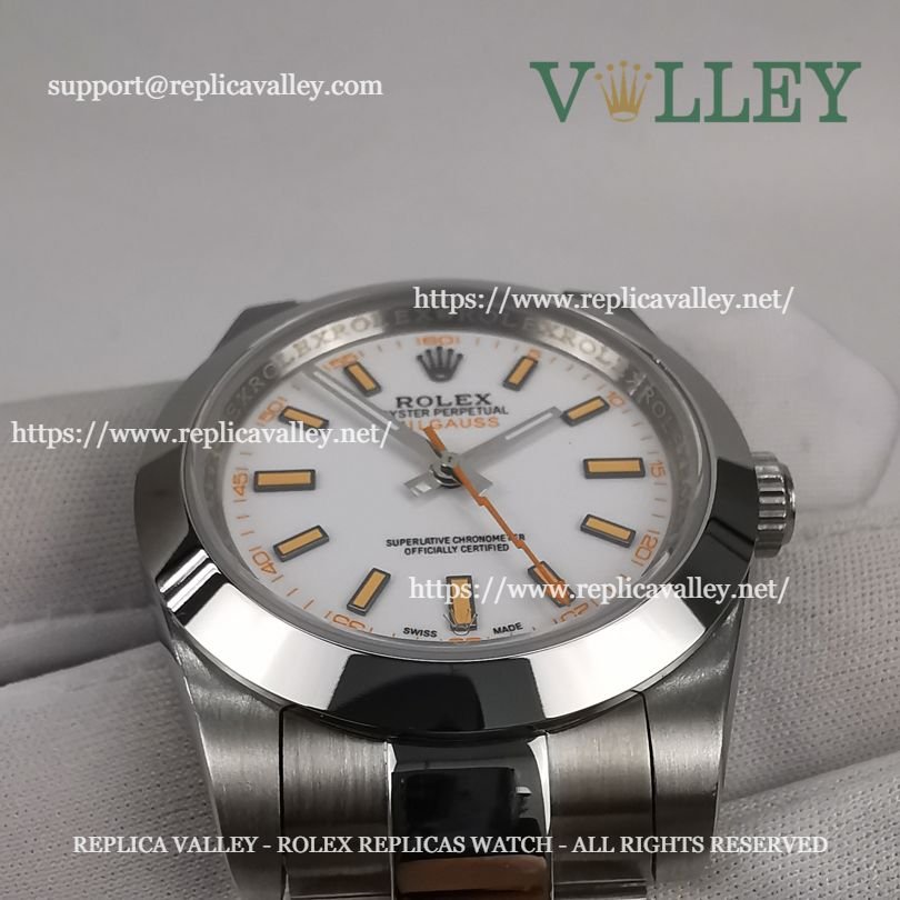 M004 Rolex Oyster Perpetual Milgauss 116400 White Dial