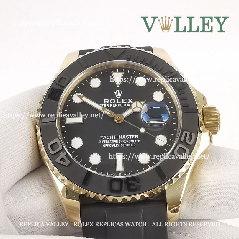 Y203 Rolex Yacht-Master 226658 Yellow Gold Black Dial