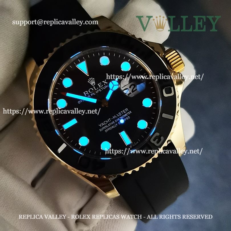 Y203 Rolex Yacht-Master 226658 Yellow Gold Black Dial