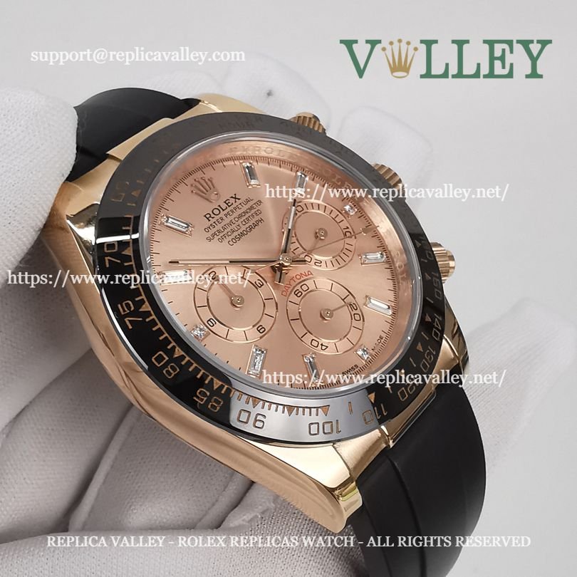 D605 Rolex Daytona 116515 Rose Gold Everose Diamond Dial