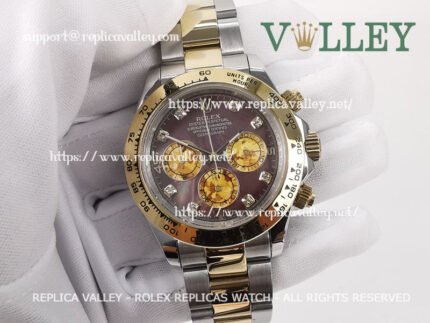 D210 Rolex Daytona 116503 Two Tone Black Mother of Pearl Dial