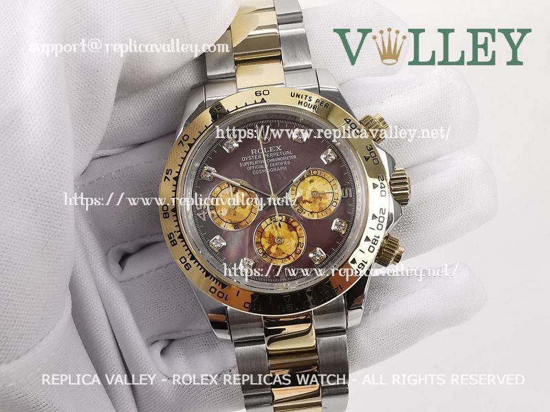 1b969983872aab63b94c92ab90fe1f44439f7c82 D210 Rolex Daytona 116503 Two Tone Black Mother of Pearl Dial - Image 1