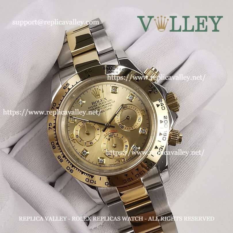 D202 Rolex Daytona 116503 Two Tone Gold Diamond Dial