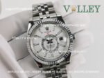 SKD013 Rolex Sky-Dweller 326934 Jubilee Bracelet White Dial