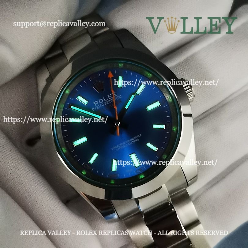 M002 Rolex Oyster Perpetual Milgauss 116400 Z-Blue Dial