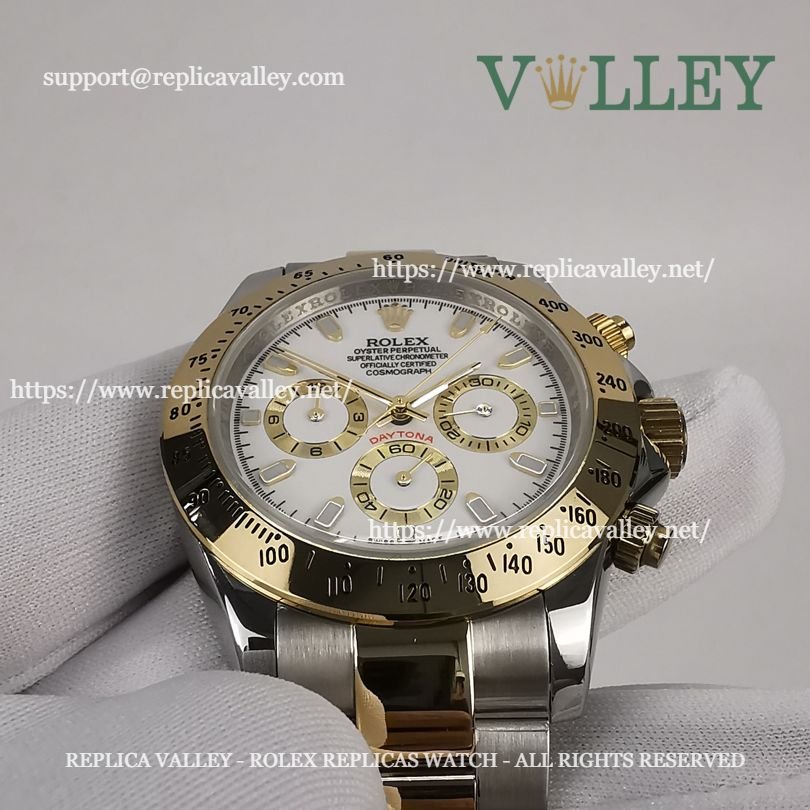 D201 Rolex Daytona 116503 Two Tone White Dial