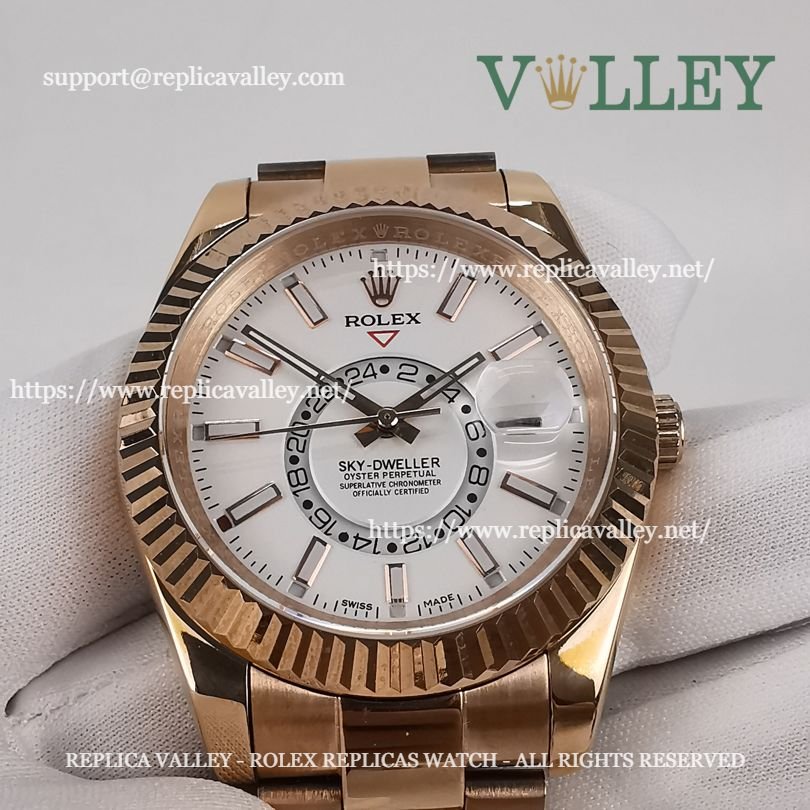 SKD202 Rolex Sky-Dweller 326935 Oyster Bracelet White Dial