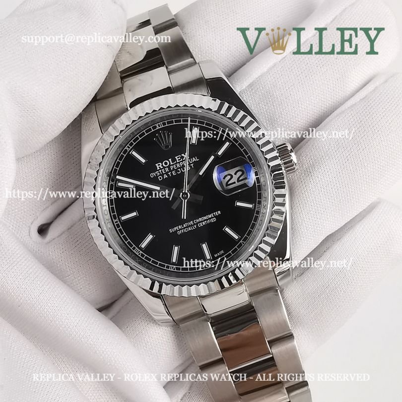 DJ36106 Rolex Datejust 116234 Black Dial Oyster Bracelet