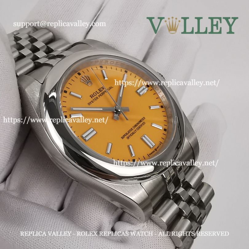 OP41106 Rolex Oyster Perpetual 124300 Yellow Dial Jubilee Bracelet
