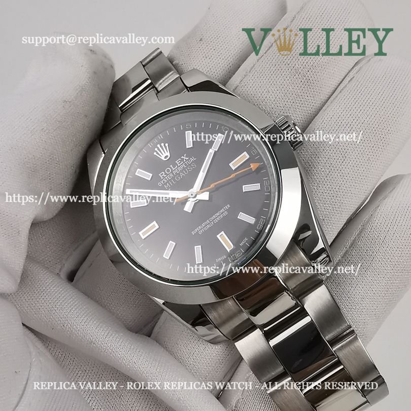 M001 Rolex Milgauss 116400 Black Dial Green Sapphire Crystal