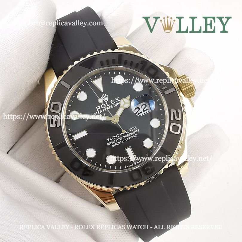 Y203 Rolex Yacht-Master 226658 Yellow Gold Black Dial