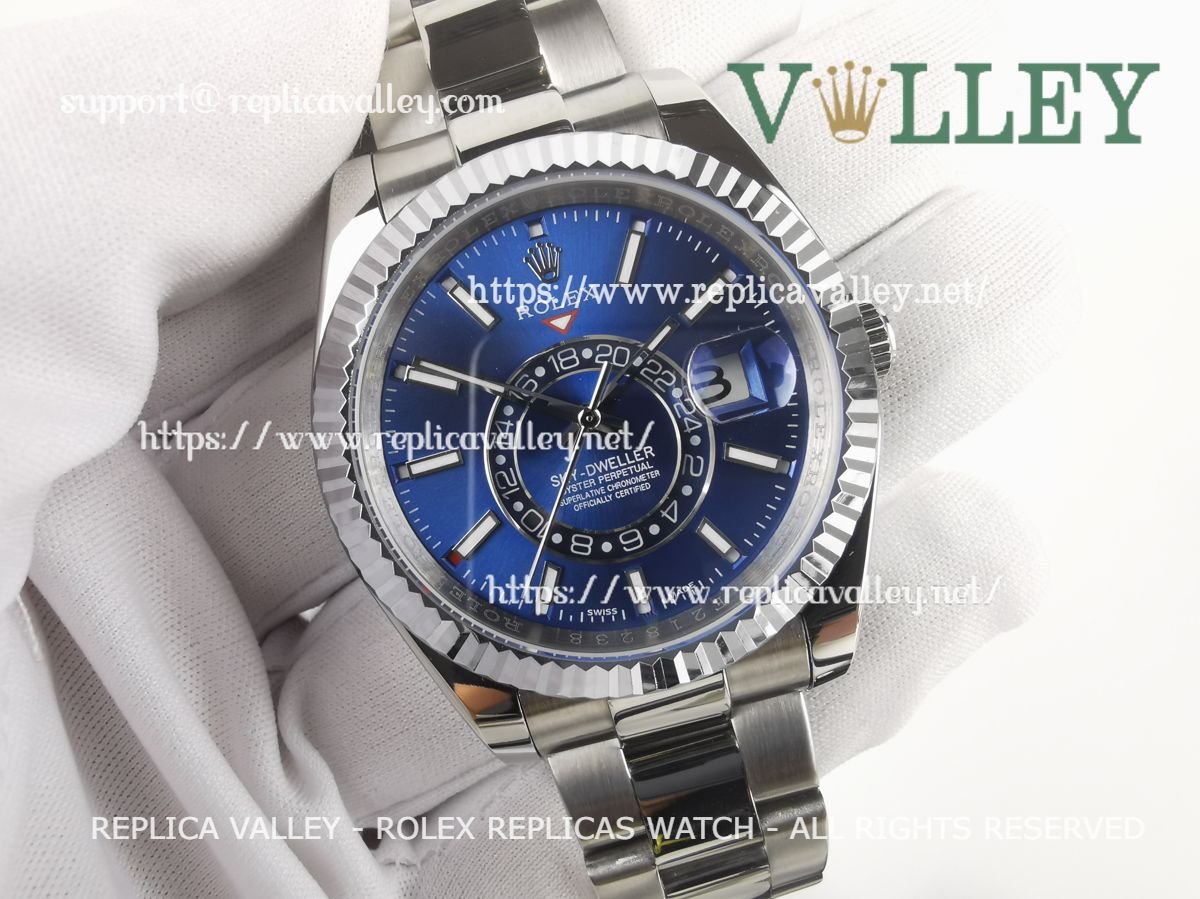 SKD001 Rolex Sky-Dweller 326934 Oyster Bracelet Blue Dial