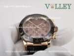 D653 Rolex Daytona 116515 Rose Gold Leather Chocolate Dial - Image 5