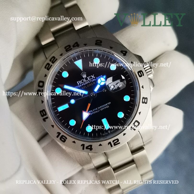 E401 Rolex Explorer II 216570 Stainless Steel Black Dial