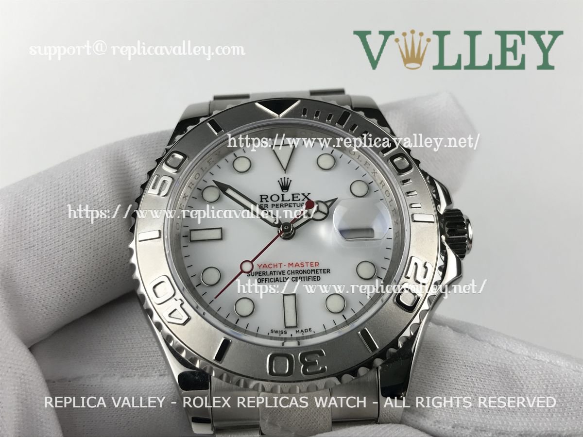 YM008 Rolex Yacht-Master SS 40MM A-2813 White Dial