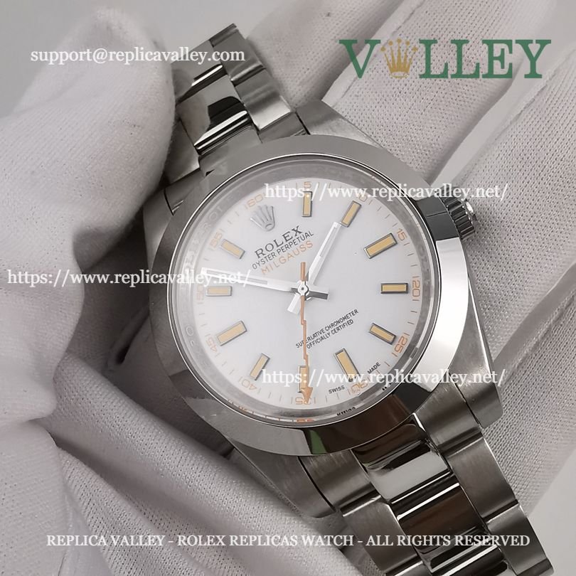 M004 Rolex Oyster Perpetual Milgauss 116400 White Dial