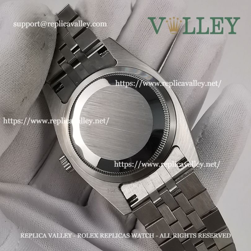 DJ36254 Rolex Datejust 126284 Diamond Bezel Olive Green Palm Motif Dial