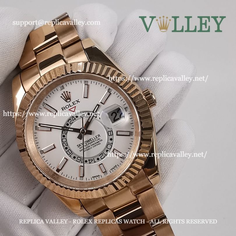 SKD202 Rolex Sky-Dweller 326935 Oyster Bracelet White Dial