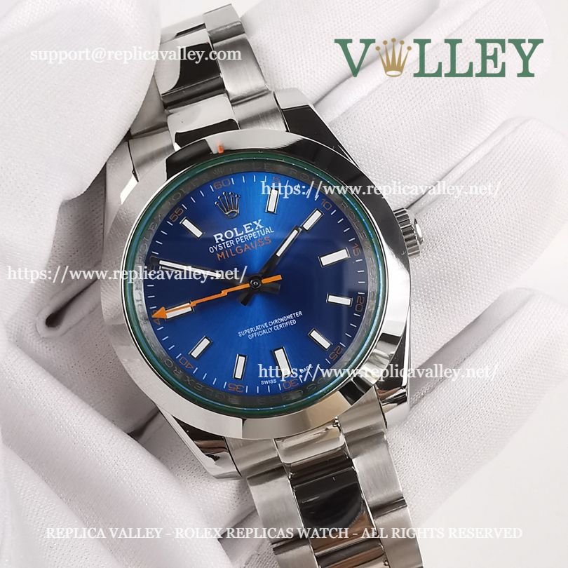 M002 Rolex Oyster Perpetual Milgauss 116400 Z-Blue Dial
