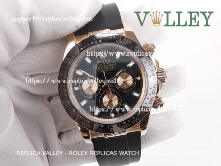 D601 Rolex Daytona 116515 Rose Gold Black Dial