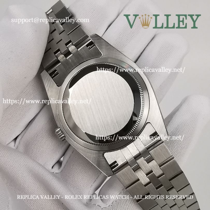 DJ36003 Rolex Datejust 116234 Fluted Bezel Silver Jubilee Diamond Dial