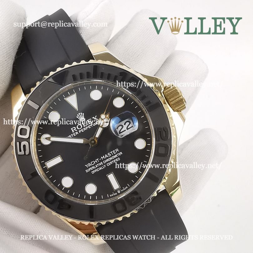 Y203 Rolex Yacht-Master 226658 Yellow Gold Black Dial