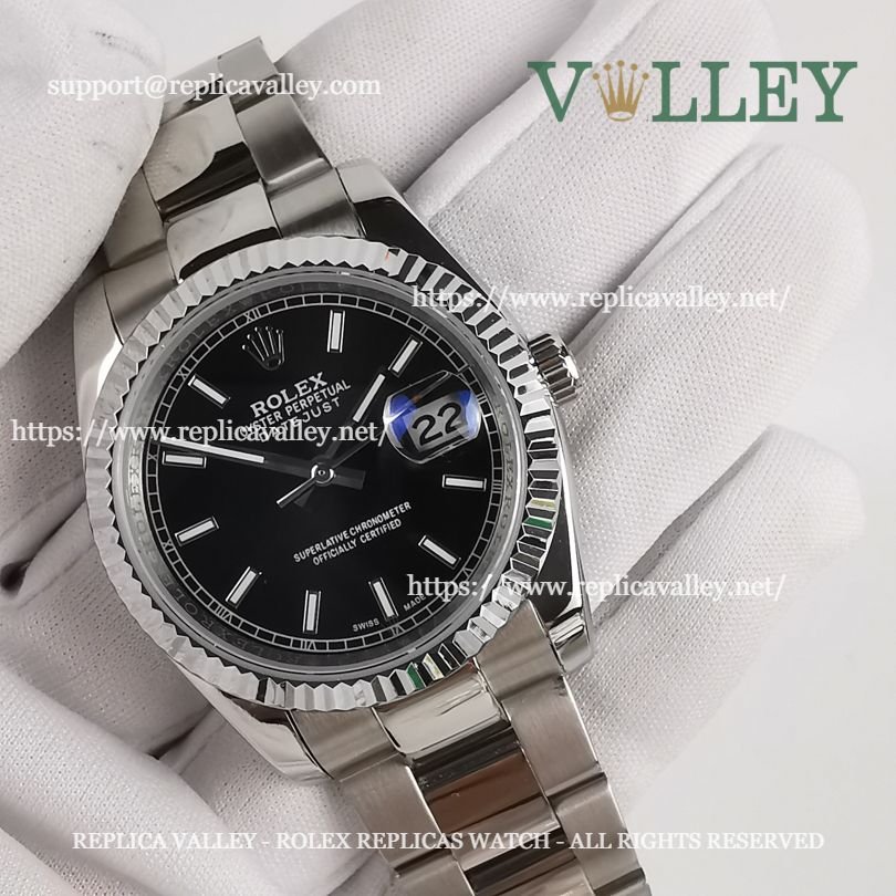DJ36106 Rolex Datejust 116234 Black Dial Oyster Bracelet