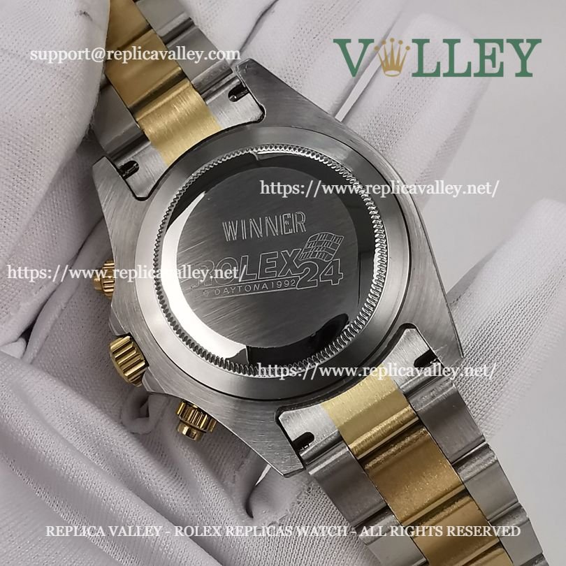 D208 Rolex Daytona 116503 Two Tone Black Diamond Dial