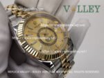 SKD111 Rolex Sky-Dweller 326933 Jubilee Bracelet Gold Dial - Image 6