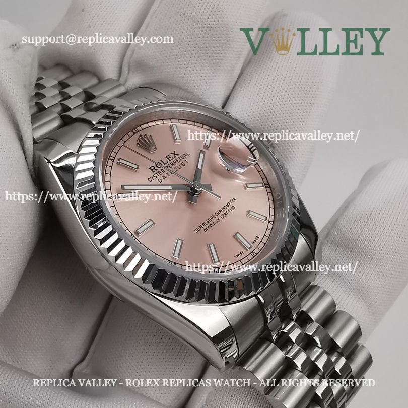 DJ36005 Rolex Datejust 116234 Fluted Bezel Pink Dial