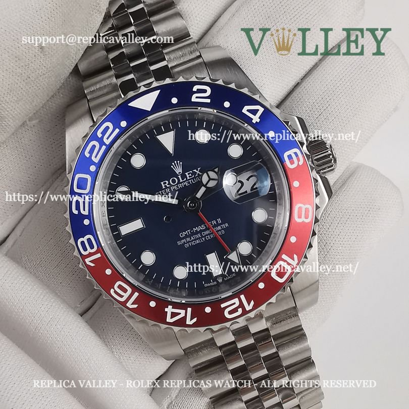 GM515 Rolex GMT-Master II 126719 Pepsi Jubilee Bracelet Blue Dial