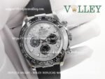 D142 Rolex Daytona 116519 Men's Watch Silver Meteorite Dial - Image 2