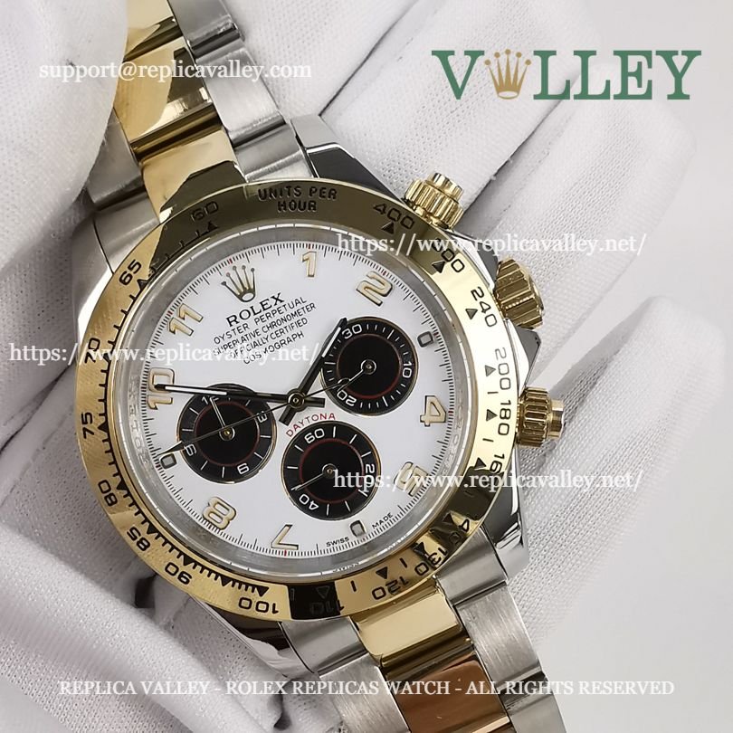 D209 Rolex Daytona 116503 Two Tone White Numeral Dial