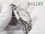 DD36001 Rolex Day-Date 128239 Fluted Bezel Silver Dial - Image 3