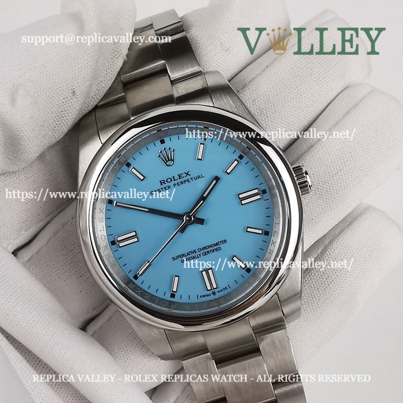 OP41004 Rolex Oyster Perpetual 124300 Turquoise Blue Dial