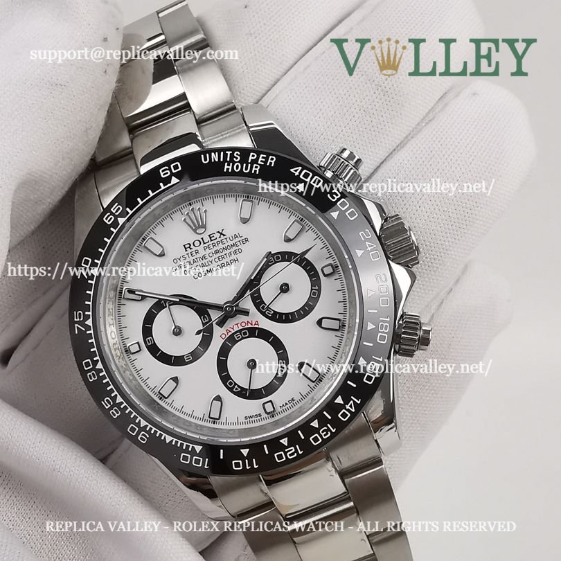 D103 Rolex Daytona 116500 Ceramic Bezel White Dial