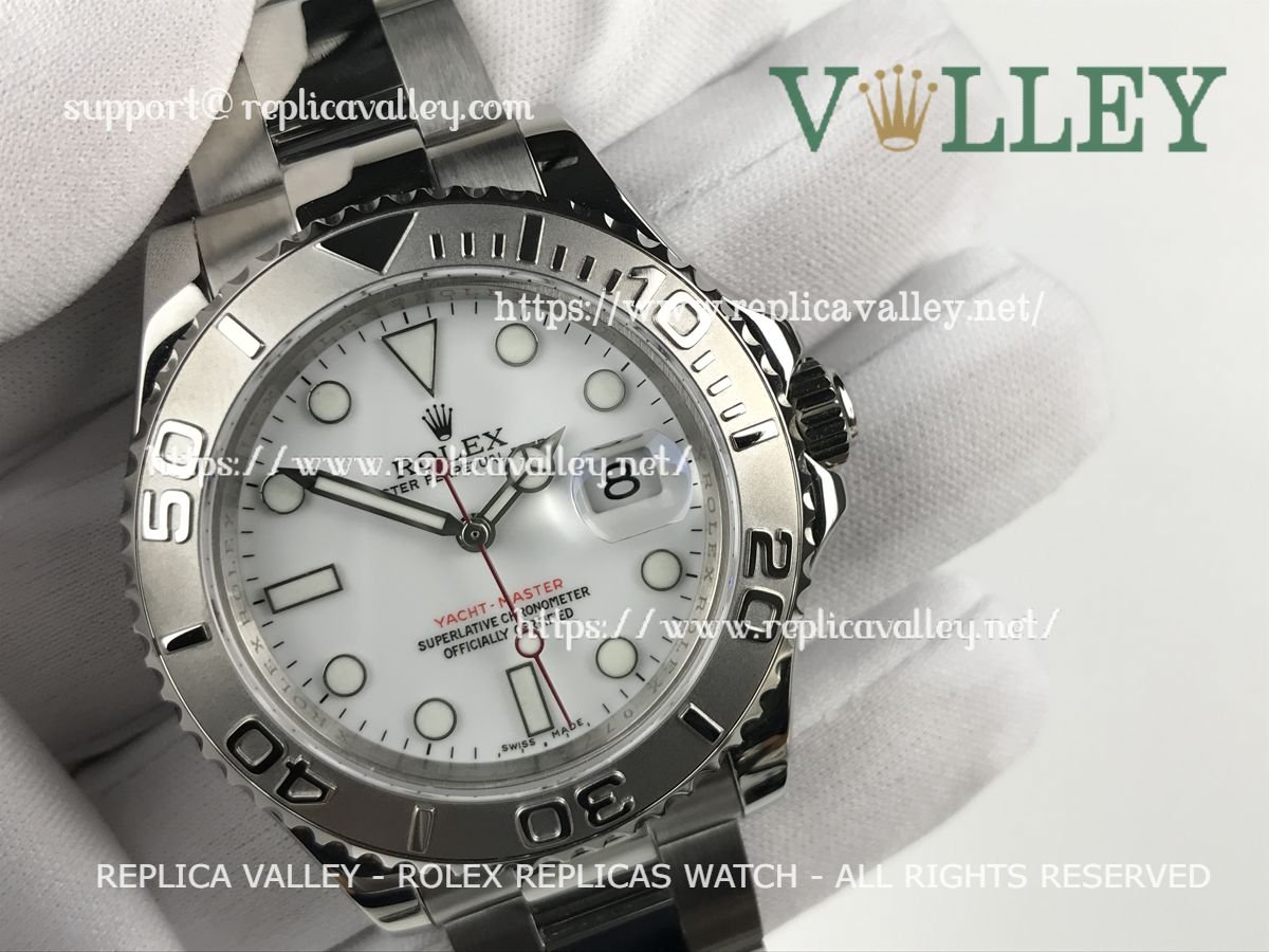 YM008 Rolex Yacht-Master SS 40MM A-2813 White Dial
