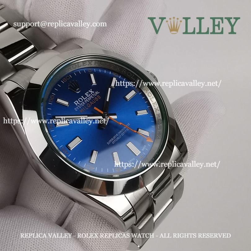 M002 Rolex Oyster Perpetual Milgauss 116400 Z-Blue Dial