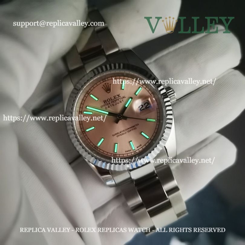 DJ36105 Rolex Datejust 116234 Pink Dial Oyster Bracelet