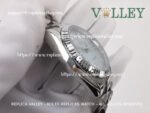 DD36008 Rolex Day-Date 128236 Fluted Bezel Ice-Blue Baguette Dial - Image 3