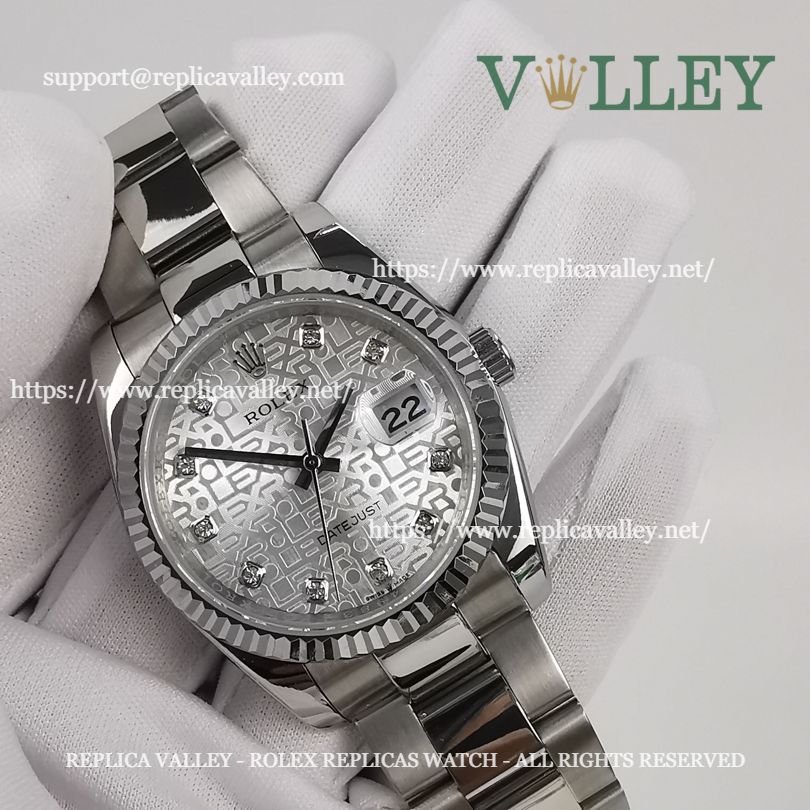 DJ36103 Rolex Datejust 116234 Silver Jubilee Diamond Dial Oyster Bracelet