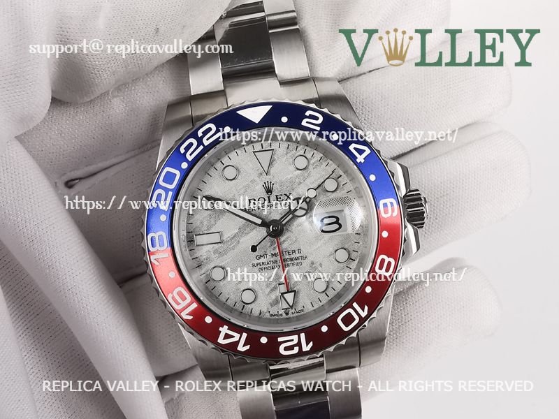 5f09423ba0678a68f13d28bbd7565446c902b165 GM506 Rolex GMT-Master II 126719 Pepsi Oyster Bracelet Meteorite Dial - Image 1