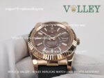 SKD223 Rolex Sky-Dweller 326235 Rubber Strap Chocolate Dial - Image 5