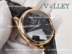 C101 Rolex Cellini Time 50505 Black Leather Strap Black Dial - Image 6