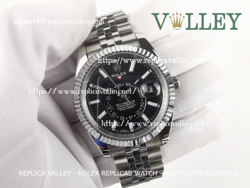 647640b62a02689d5f746c19d51a4f7c3725c95f SKD012 Rolex Sky-Dweller 326934 Jubilee Bracelet Black Dial - Image 1